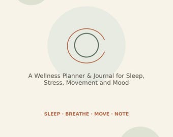 30-Day Calm Reset Wellness Planner & Journal | Sleep Tracker Habit Tracker Daily Journal Pages | Printable PDF Planner