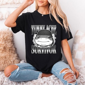 Tummy Ache Survivor Jeff the Land Shark Helmet Meme T Shirt