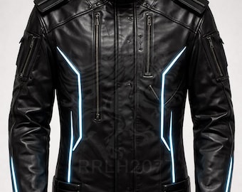 Minimal Cyberpunk jacket – Clean Back Design, Futuristic Streetwear