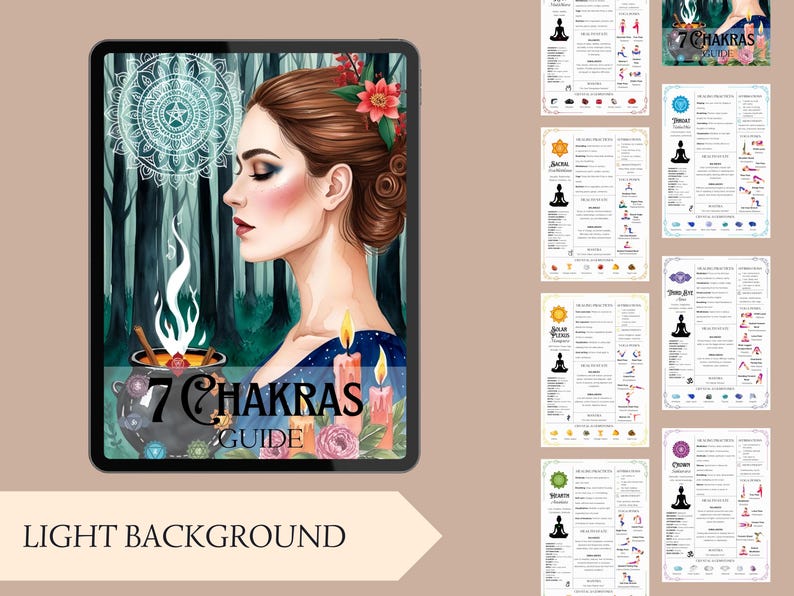 Chakra Shadow Witchy Chakra Cheat Sheet Printable PDF Digital Chakra Meanings Poster ...