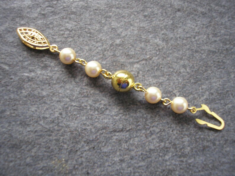 DISABILITY FRIENDLY Jewelry, Pearl Necklace Extender, Jewelry Clasp Converter