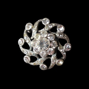 Antique Victorian STERLING SILVER And Paste Brooch, Antique Jewellery, Victorian Brooch, Sterling Silver Jewellery, Victorian Jewelry