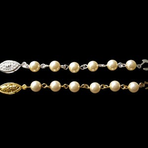Pearl Necklace Extender With FISH HOOK Clasp, Pearl Extender, Necklace Lengthener, Gold Extender, Silver Extender, Necklace Extender