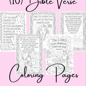 Bible Verse Coloring Sheets