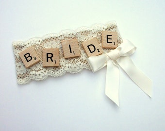 Bridal Shower Corsage Pin - Ivory Bride Badge - vintage wedding style