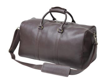Leather Weekender Bag for Men Full Grain Leather Duffle Bag Handmade Overnight Bag leather gym bag travel gift for men anniversary husband