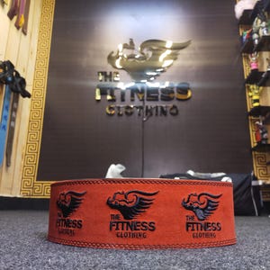Weightlifting Belt for Bodybuilding, Squatting, Lower Back Support & Back Pain - Real Leather, Adjustable Buckle Sizing - Men Women