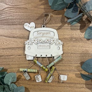 Wedding Card Car Wooden Money Holder - Personalized Gift