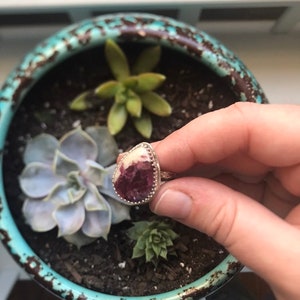 Rubellite Split Shank Ring