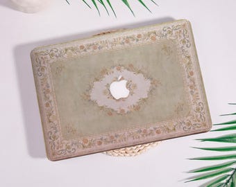 Vintage Floral,MacBook Hard Matte Protective Case MacBook Air11/13/15,Pro16/15/14/13 Inch Ret 13 15,Apple Laptop Sleeves Cover,Personalized