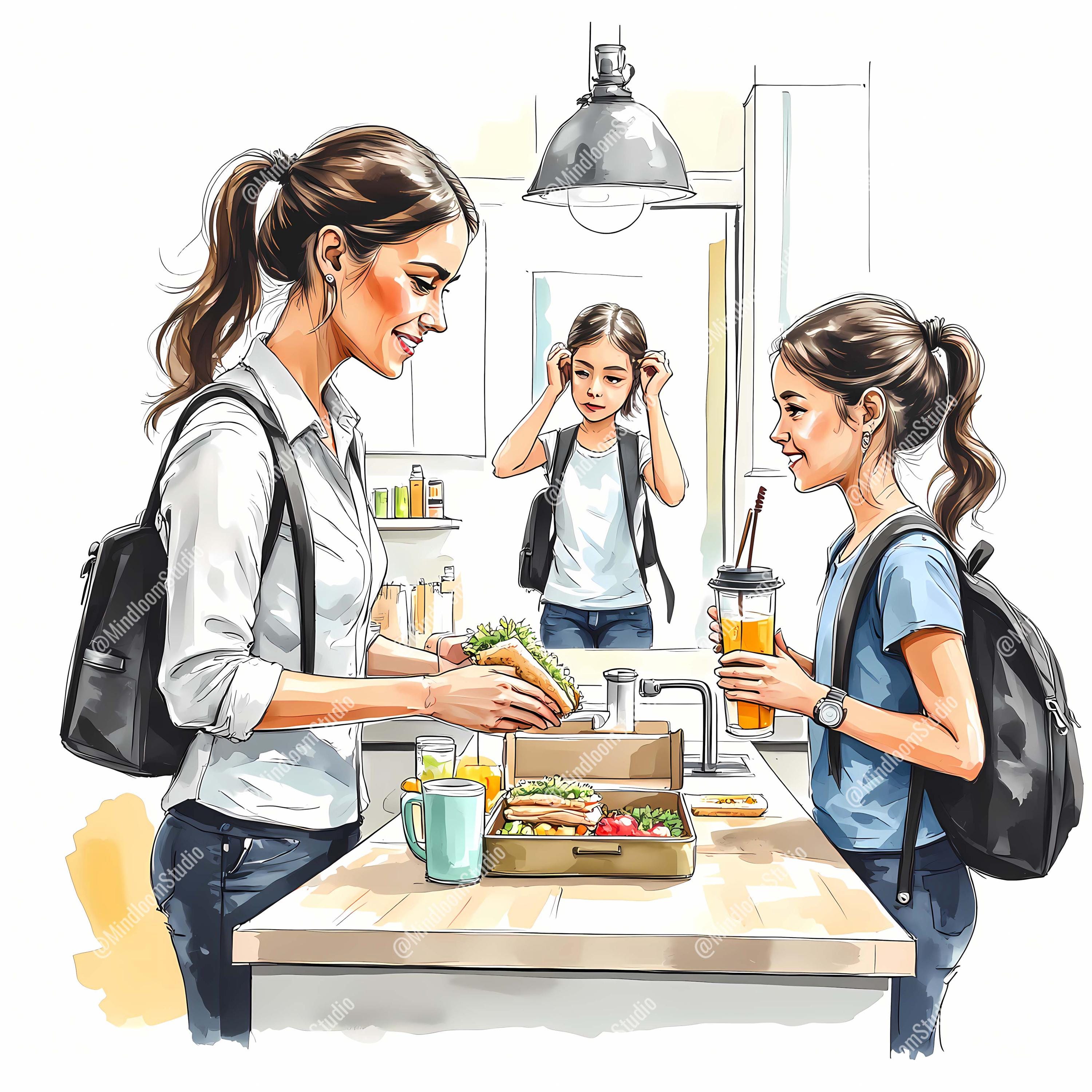 Single Mom Clipart, Solo Parent Mother's Day Graphics, Strong Mom ...