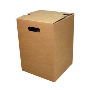1-teiliger Papphocker braun | 300x300x420 mm