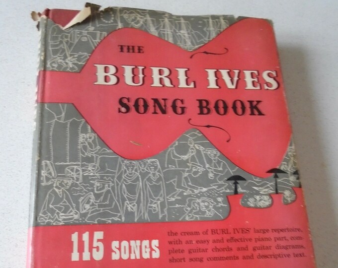 1950s the Burl Ives Song Book 115 Songs Ballantine Books 1953 Hardcover ...