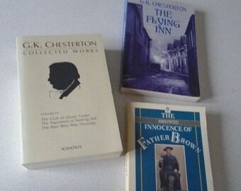 Lot 3 G.K. Chesterton The Annotated Innocence of Father Brown The Flying Inn Collected Works