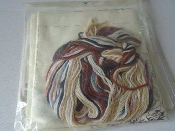 Kit Crewel Broderie Chatons - Erica Wilson Columbia Minerva - Playmates - Neuf