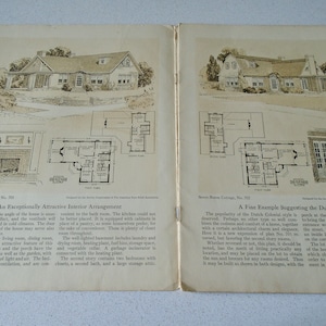Antique 1921 Face Brick Bungalow and Small House Plans Catalog Charles E. White Jr Worked with Frank Lloyd Wright