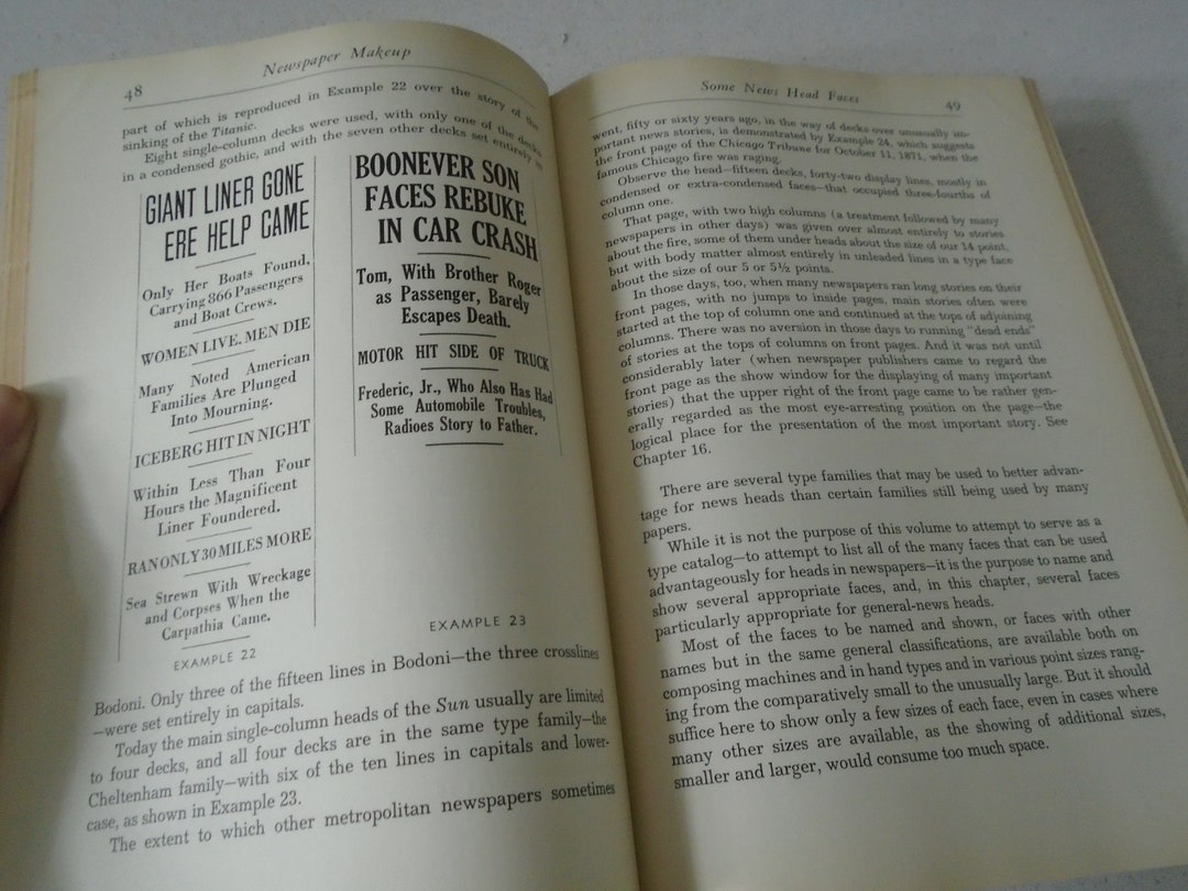1936 Newspaper Makeup by John E. Allen Headlines Layout Etsy