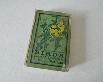 1913 Birds That Every Child Should Know by Neltje Blanchan Antique Children's Book