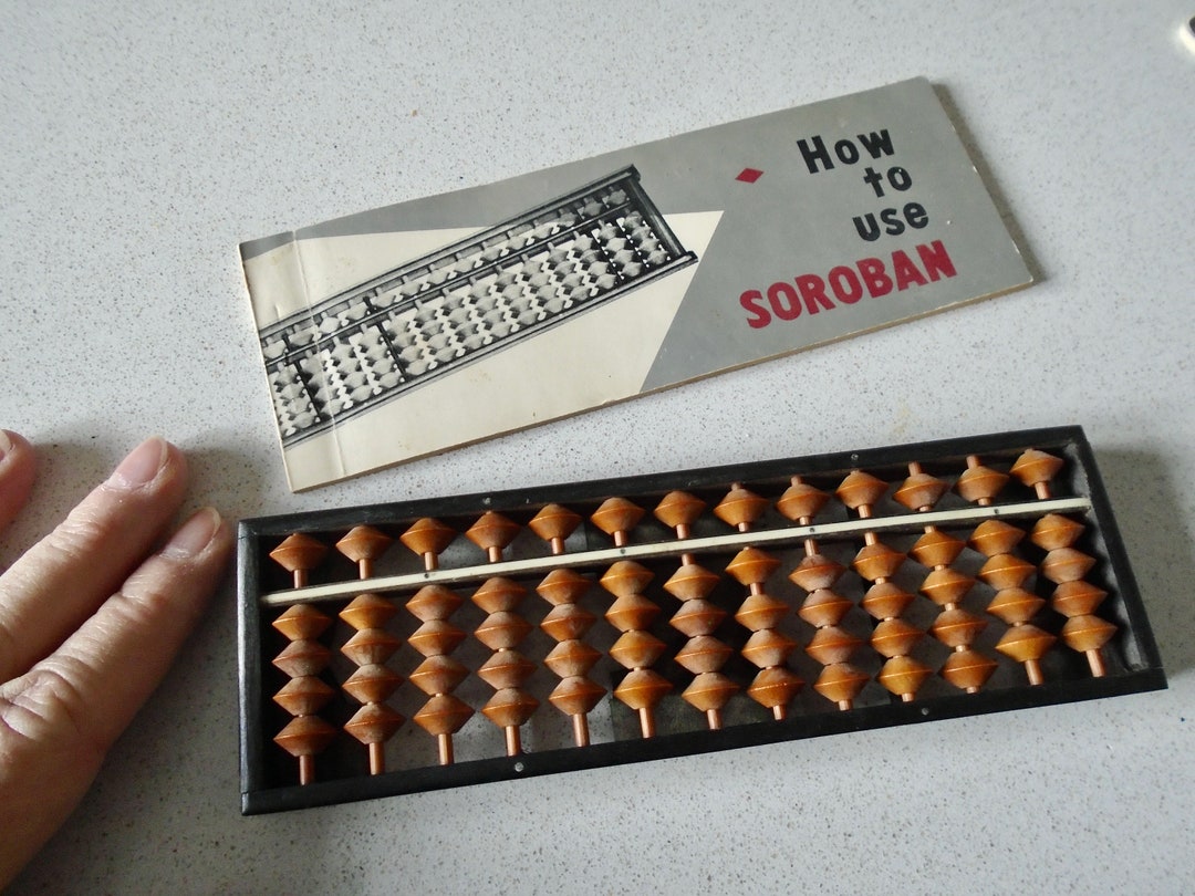 Vintage Tomoe Soroban Wooden Abacus With Manual Made in Japan - Etsy