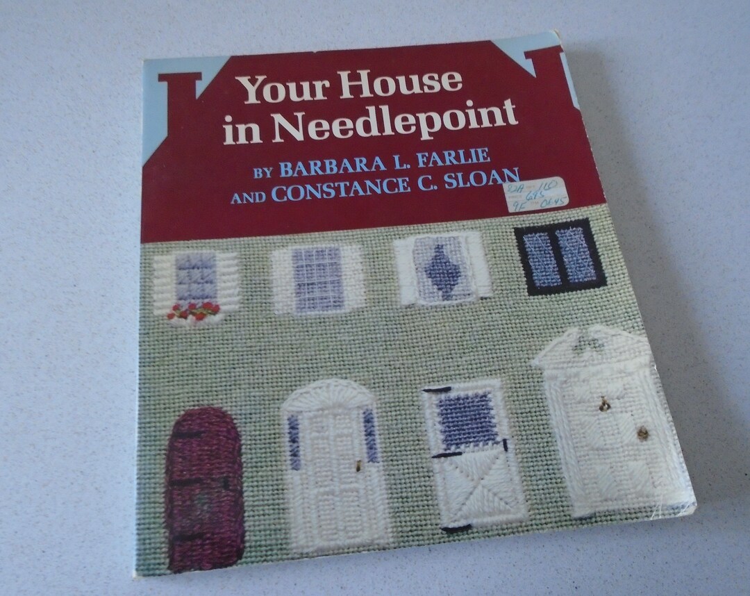 1978 Your House in Needlepoint Barbara Farlie Bobbs Merrill Etsy