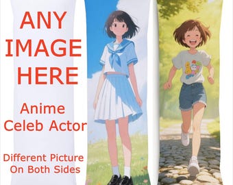 Fronha de Travesseiro Personalizada para o Corpo, Dakimakura Personalizada, Capa de Travesseiro de Corpo de Anime, Travesseiro de Corpo de Ator/Celebridade (NSFW), Presentes Personalizados com Fotos, Presentes para a Família