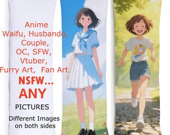 Dakimakura personalizada, capa de almofada de corpo de anime para waifu, husbando, personagem original, conteúdo seguro para o trabalho (SFW), VTuber, arte furry, casal, fan art, capa de Dakimakura personalizada NSFW