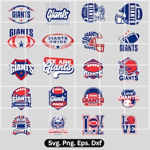 Giants SVG Bundle: Hand-Drawn Logo Designs (Digital Download)