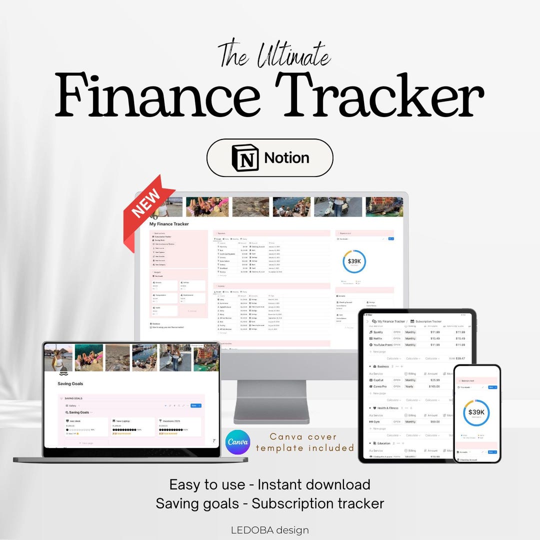 Notion Template Personal Finance Tracker Budget Tracker Income Expense ...