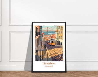 Lisbon Travel Print Wall Art Lisbon Wall Hanging Home Décor Lisbon Gift Art Lover Portugal Art Lover Gift Lisbon Poster