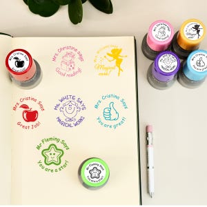 Teacher gift Teacher stamps personalized teacher stamp custom teacher stamp checked by teacher stamp good job student classroom stamps