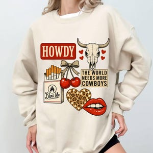 Girly Western Collage PNG, Trendy Collage Design, Digital Download, Western PNG for Shirts, Instant Download, Western Digital Design