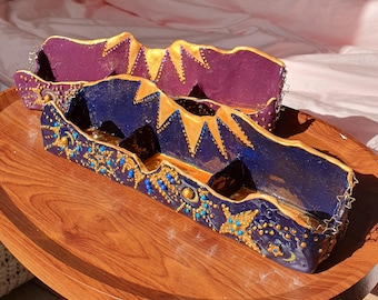 Tarot Card Holder Stand – Cosmic Celestial Display for Readings & Altars