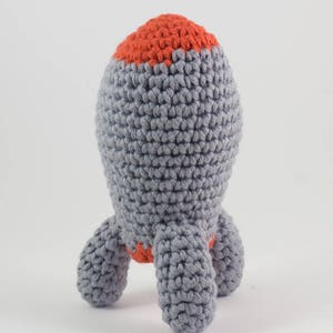 Amigurumi rocket ship stuffed toy crochet pattern crochet space rocket toy US English image 3