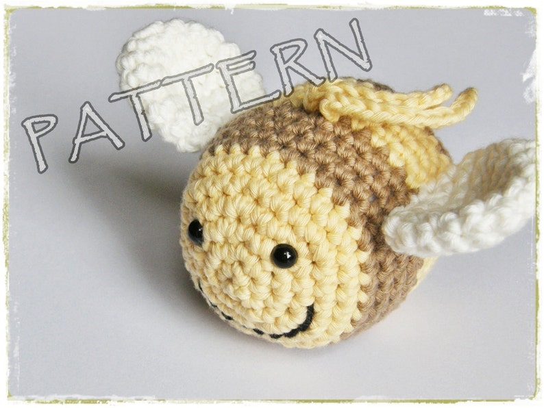 Crochet toy patterns hedgehog, bee and flower toys written in US English image 7