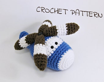 Amigurumi helicopter stuffed toy crochet pattern pdf tutorial US English