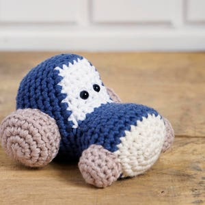 Crochet patterns amigurumi vehicles stuffed toys car, airplane, tractor and helicopter pdf tutorials in US English image 4