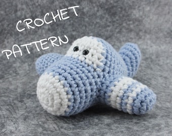 Amigurumi Plane stuffed toy crochet pattern pdf tutorial English, Dutch, Danish