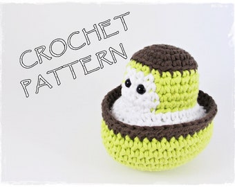 Little boat crochet pattern amigurumi stuffed baby toy pdf tutorial US English and Dutch