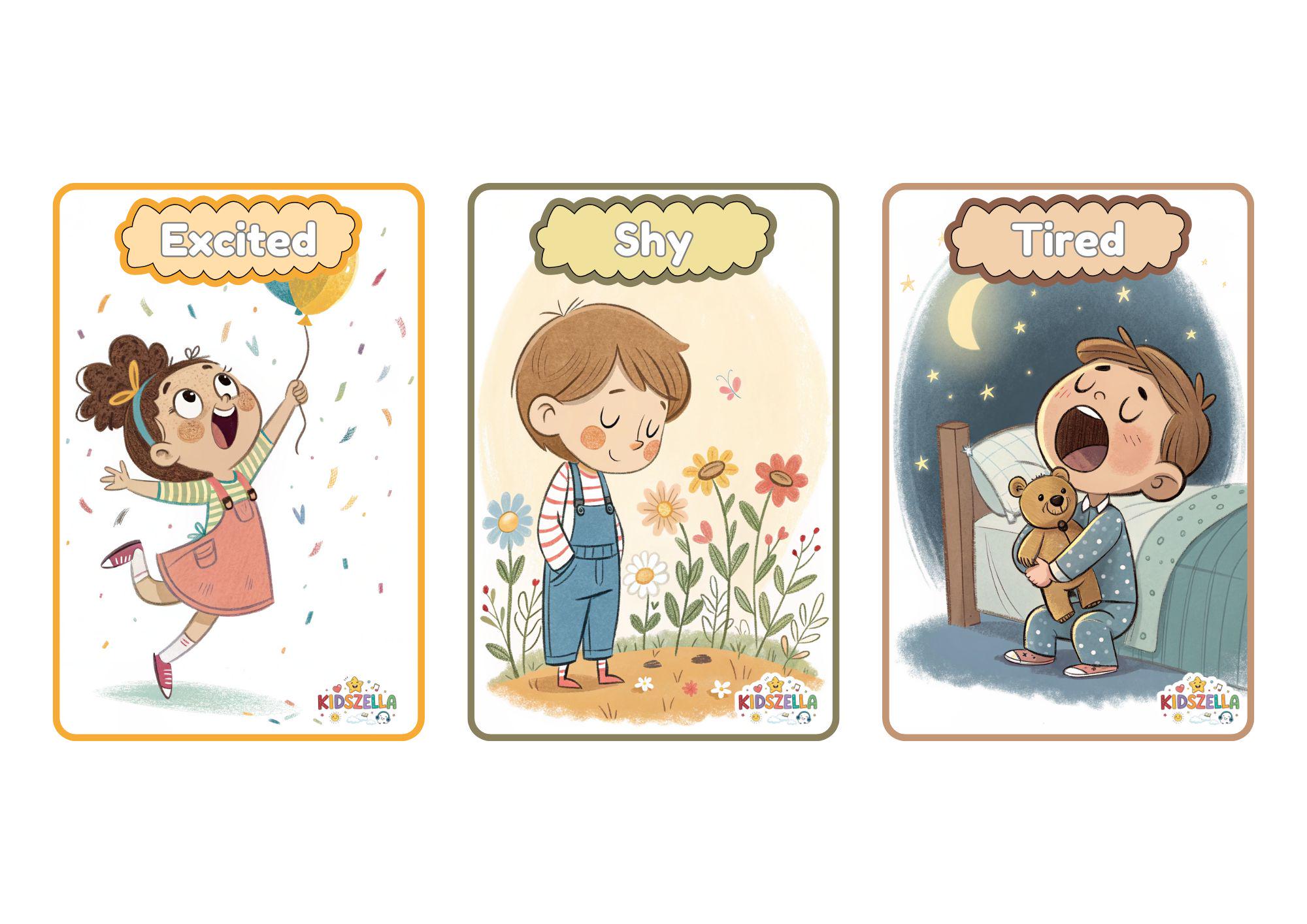 Emotions & Feelings Flashcards | Printable Social Emotional Learning ...