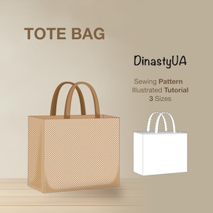 Schoudertas met kruisje pdf-naaipatroon: om te winkelen, 3 maten, beginnersvriendelijk, geïllustreerde tutorial