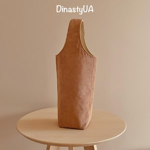 Bottle Bag PDF Sewing Pattern: for Water, Wine, Champagne, 5 Sizes, for Beginner