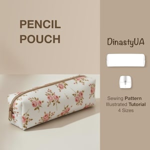 Étui à crayons, patron de couture PDF : pour les débutants, tutoriel illustré, téléchargement immédiat