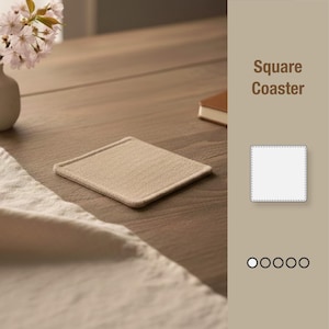 Square Coaster Sewing PDF Pattern: Kitchen Decor, Illustrated Tutorial, Instant Download
