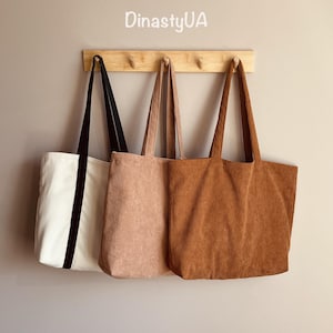 PDF-draagtas naaipatroon: 3 stijlen, gevoerd en ongevoerd, om te winkelen, geschikt voor beginners