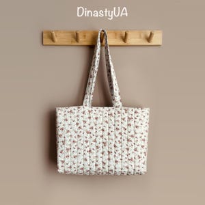 Patrón de costura en PDF para bolso acolchado: para principiantes, tutorial ilustrado, descarga instantánea