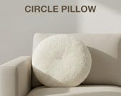Circle Pillow Sewing PDF Pattern: Round Cushion, Room Decor, Housewarming Gift, Illustrated Tutorial