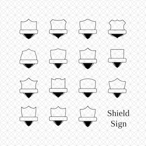 Medieval Heater Shield Outline, SVG PNG Dxf Eps Ai, Cricut Silhouette Cameo Laser Machine, Digital Download Commercial Use