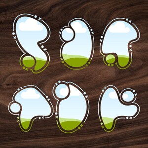 Abstract Canva Frame, Editable Drag and Drop Abstract Frame Canva, Fill Your Own Abstract Shape Canva Frame, Canva Photo Frame