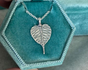 Bodhi Leaf Pendant- Carrie Nunes Jewelry