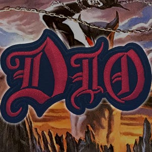 DIO&#39;Band Logo&#39;Embroidered Patches,Heavy Metal patches,Battle Jacket,Rock bands patches,sew on patches,